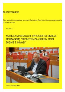 Scopri di più sull'articolo Marco Mastacchi (Rete Civica) “RIPARTENZA GREEN CON DIGHE E INVASI”