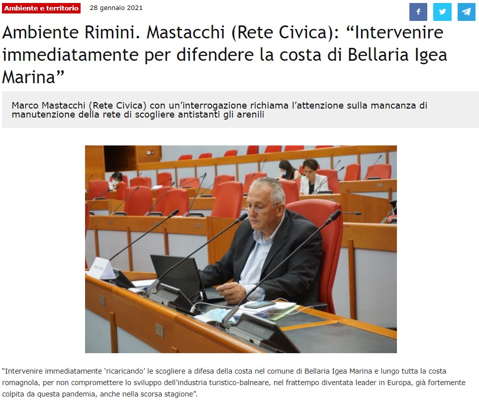 Al momento stai visualizzando Intervenire immediatamente ‘ricaricando’ le scogliere a difesa della costa nel comune di Bellaria Igea Marina e lungo tutta la costa romagnola