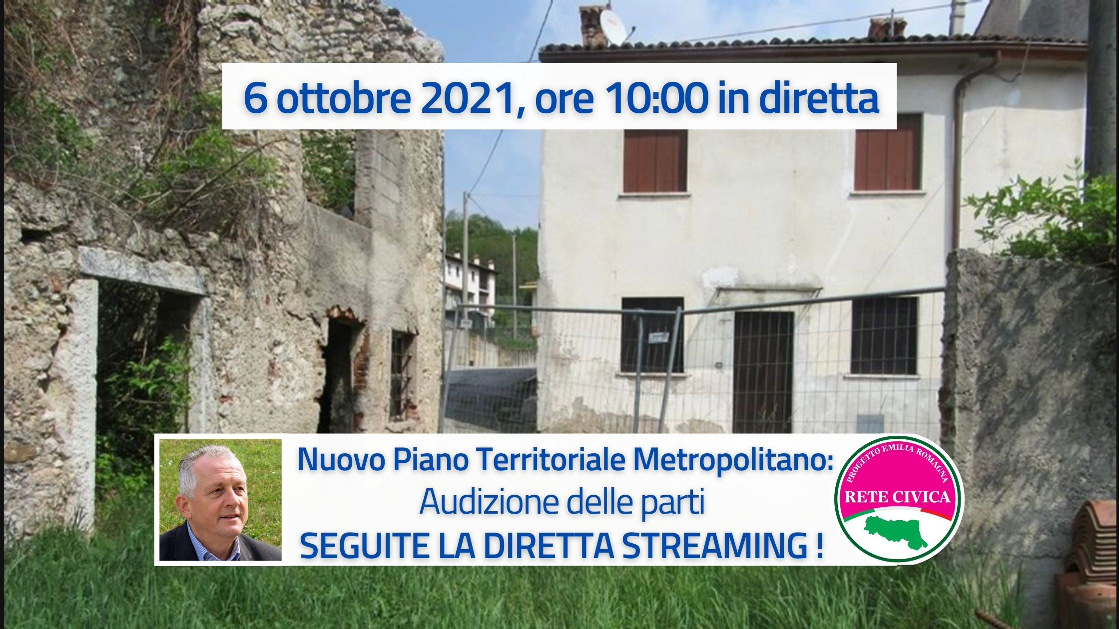 Al momento stai visualizzando Nuovo Piano Territoriale Metropolitano: Audizione delle parti  SEGUITE LA DIRETTA STREAMING!