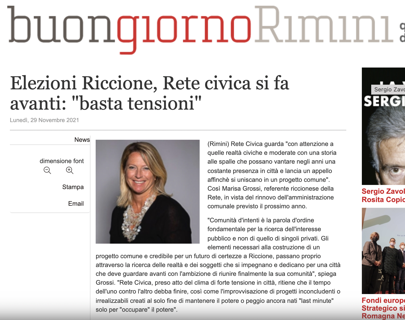 Al momento stai visualizzando Elezioni Riccione, Rete civica si fa avanti: “basta tensioni”