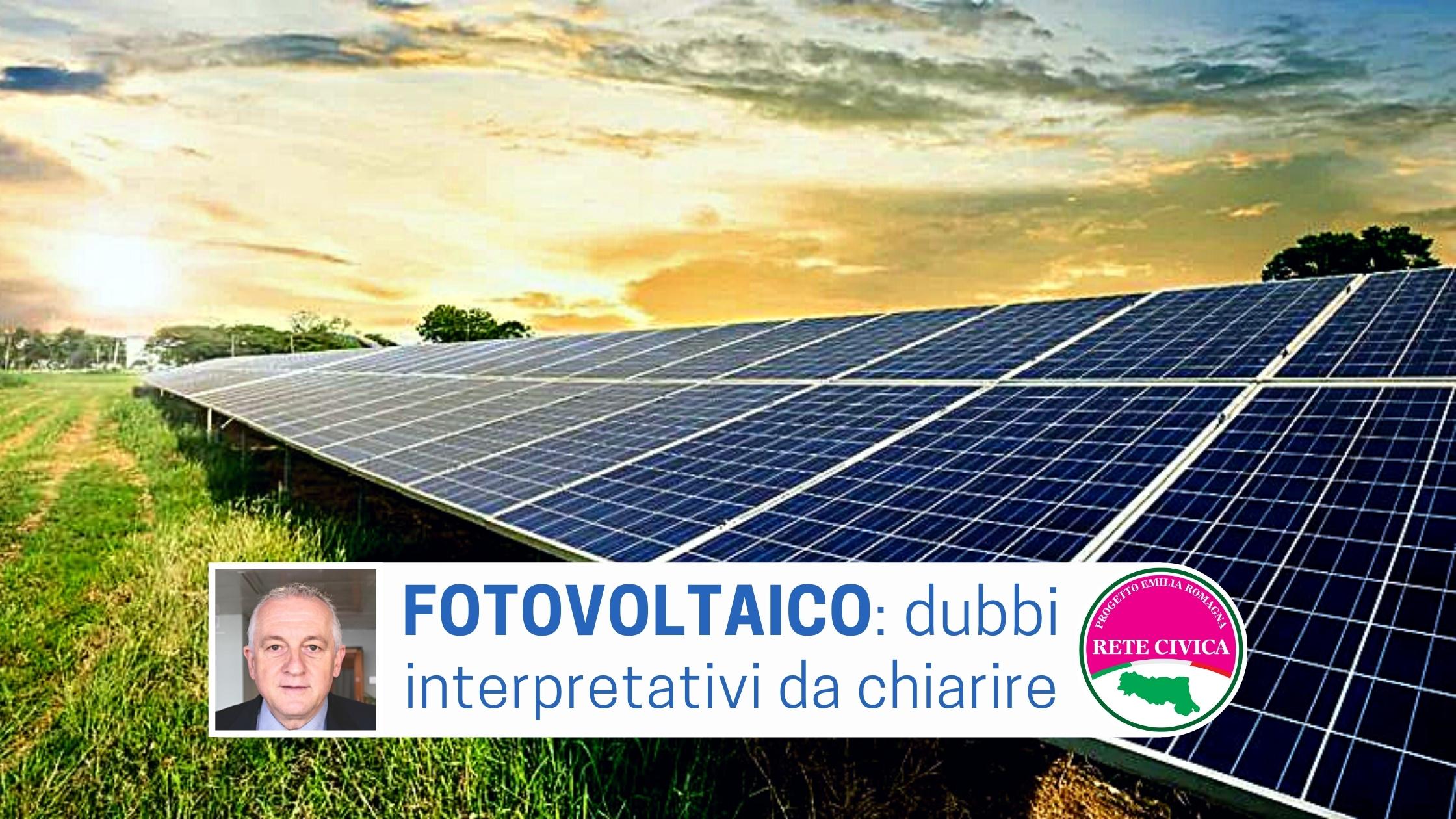 Al momento stai visualizzando FOTOVOLTAICO: chiarire i dubbi interpretativi
