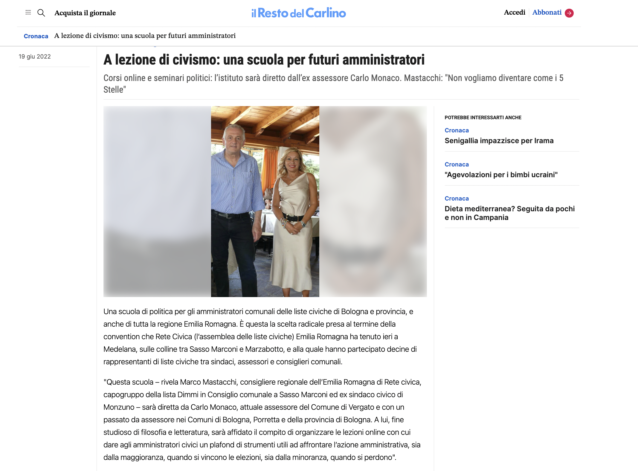 Al momento stai visualizzando A lezione di civismo, una scuola per futuri amministratori.