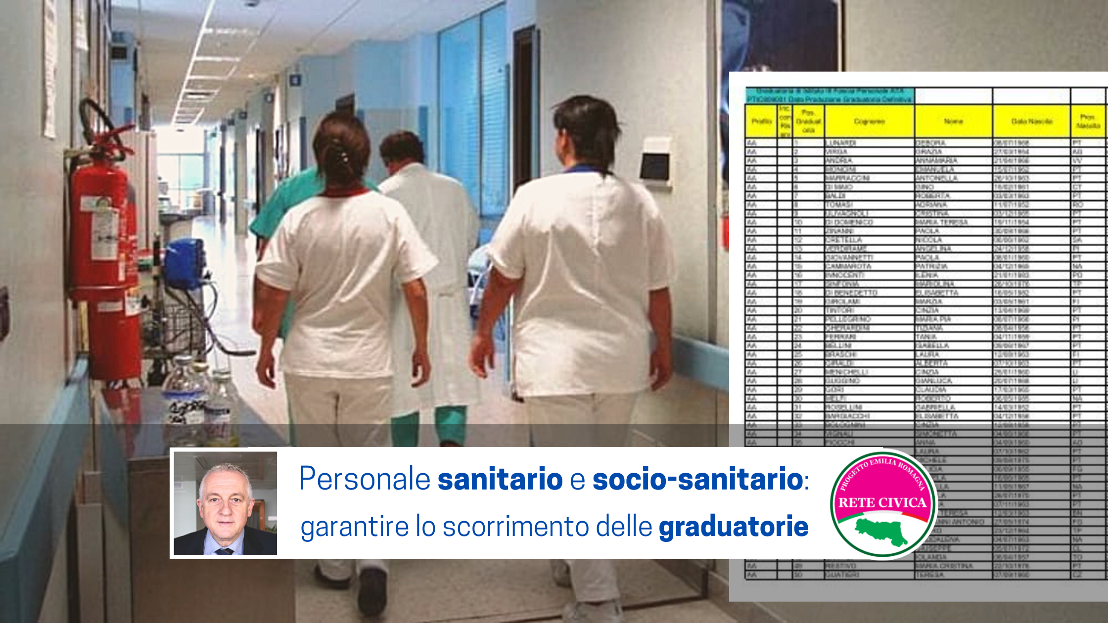 Al momento stai visualizzando PERSONALE SANITARIO e SOCIO-SANITARIO: garantire lo scorrimento delle graduatorie