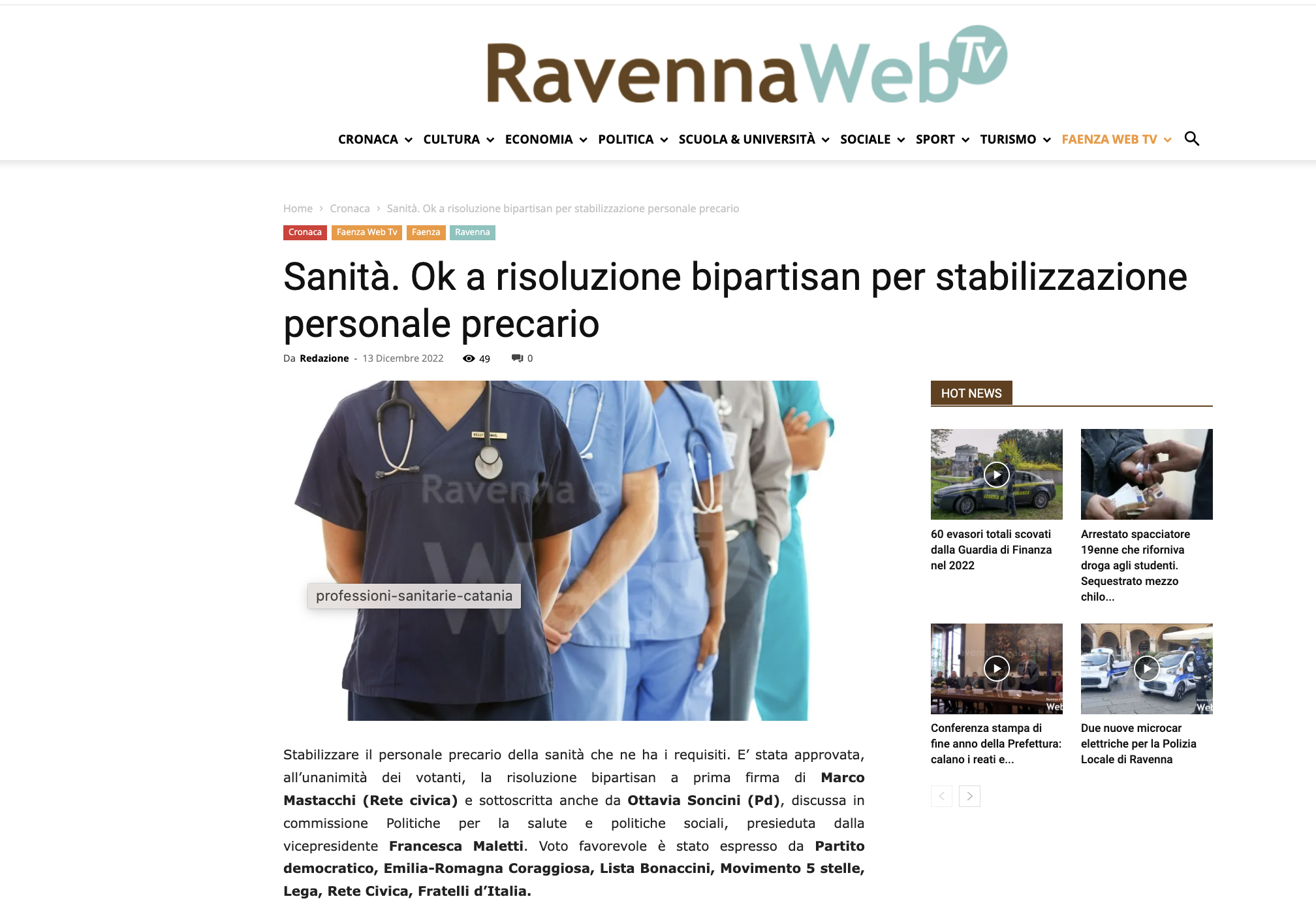 Scopri di più sull'articolo Sanità. Ok a risoluzione bipartisan per stabilizzazione personale precario