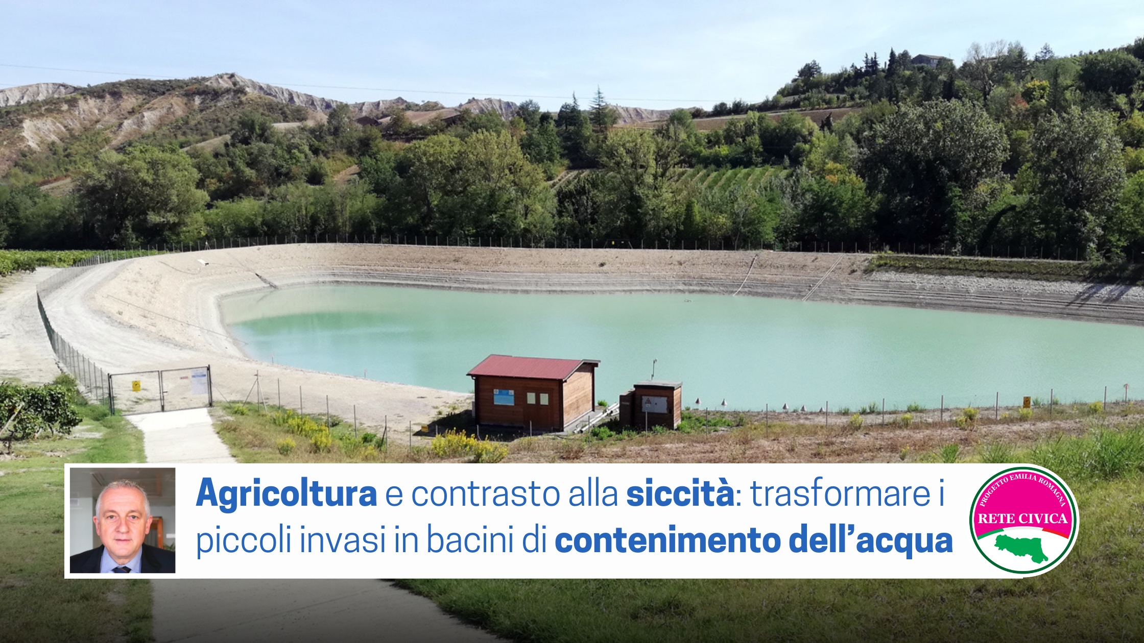 Scopri di più sull'articolo Agricoltura e contrasto alla siccità: trasformare i piccoli invasi in bacini di contenimento dell’acqua