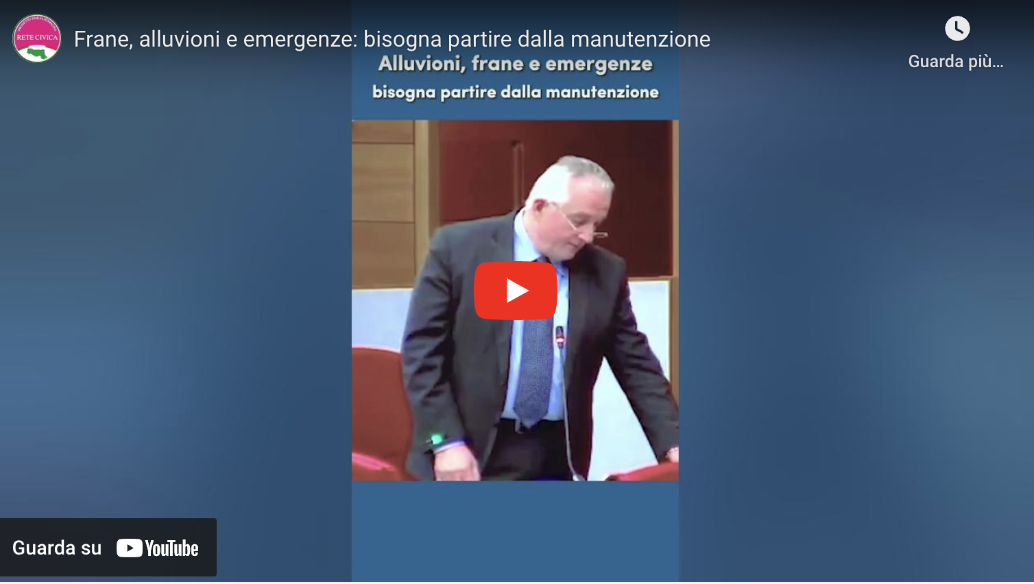 Al momento stai visualizzando Frane, alluvioni e emergenze: bisogna partire dalla manutenzione