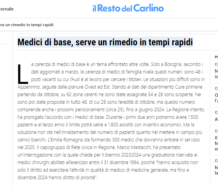Al momento stai visualizzando Medici di base, serve un rimedio in tempi rapidi