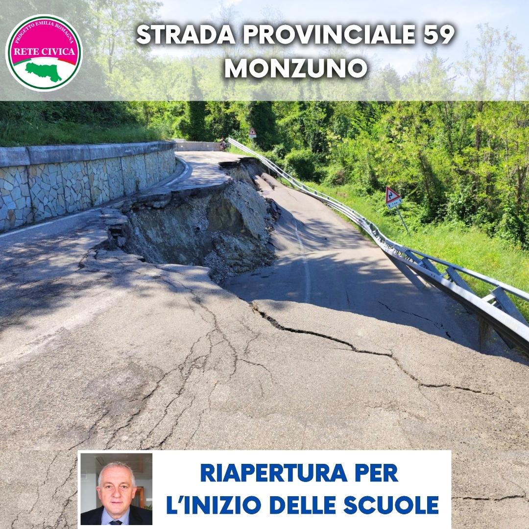 Scopri di più sull'articolo Strada Provinciale 59 MONZUNO: riapertura per l’inizio delle scuole