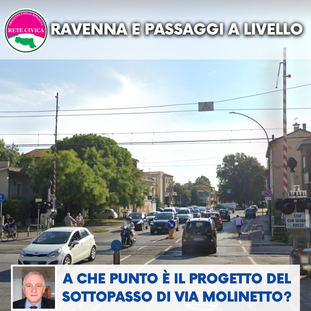 Scopri di più sull'articolo Ravenna e passaggi a livello: a che punto è il progetto del sottopasso di Via Molinetto? 