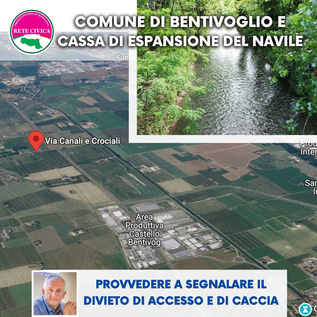 Al momento stai visualizzando Comune di Bentivoglio e cassa di espansione del Navile: provvedere a segnalare il divieto di accesso e di caccia