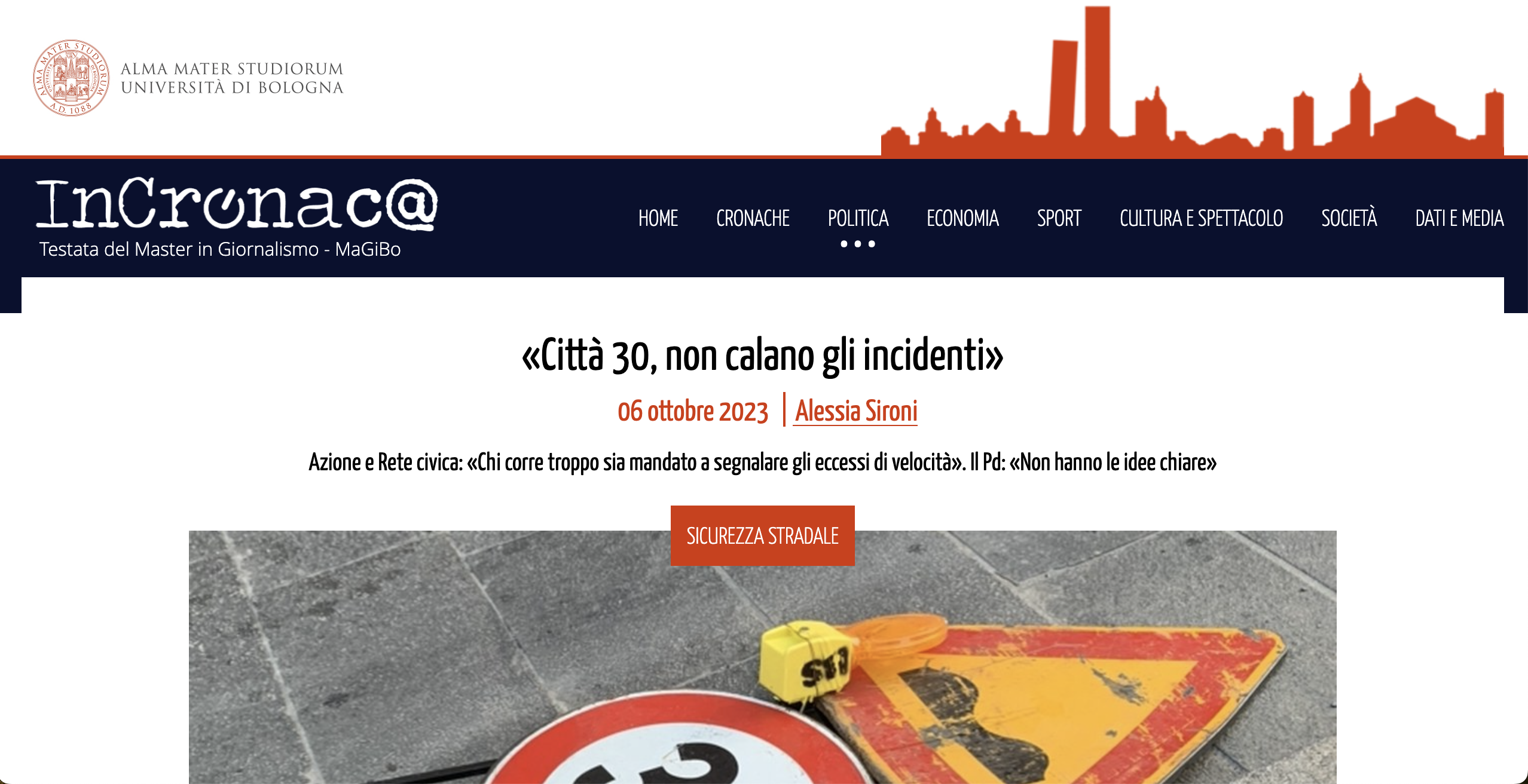 Al momento stai visualizzando «Città 30, non calano gli incidenti»