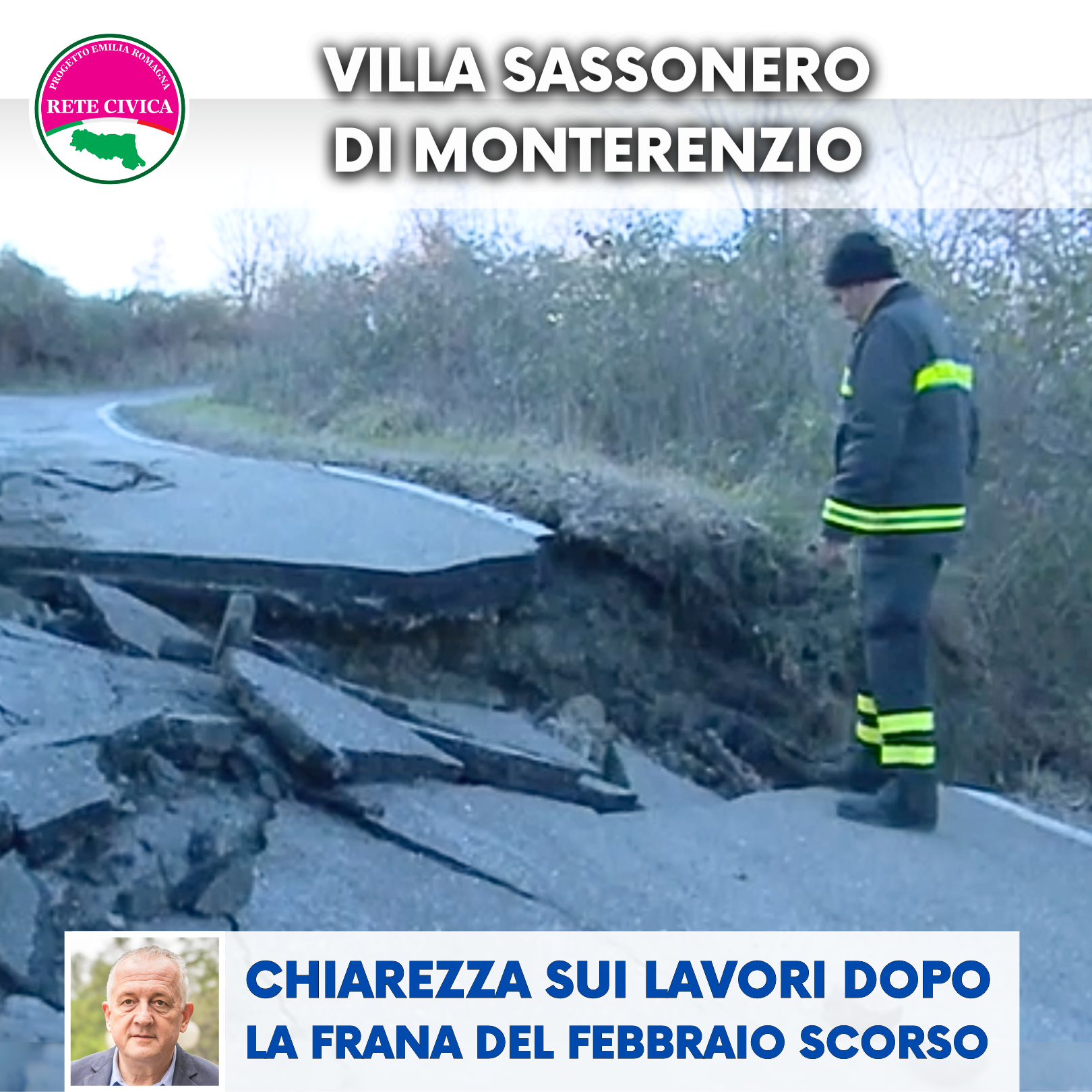 Al momento stai visualizzando VILLA SASSONERO di MONTERENZIO: chiarezza sui lavori dopo la frana del febbraio scorso