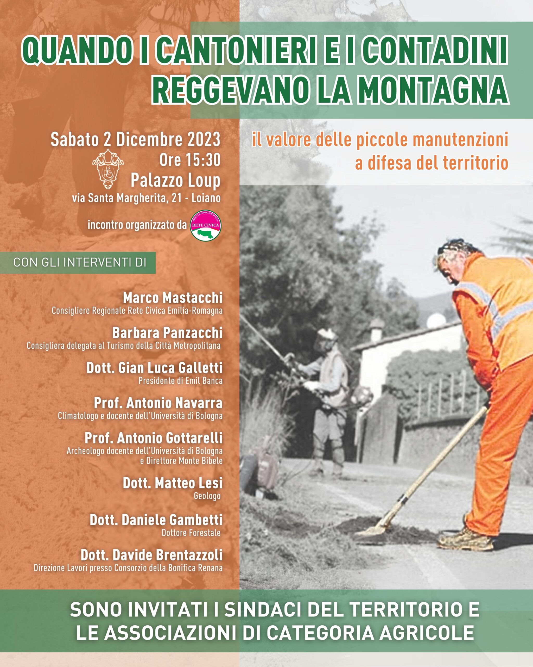 Scopri di più sull'articolo Convegno sul dissesto dei territori: Il valore delle piccole manutenzioni 