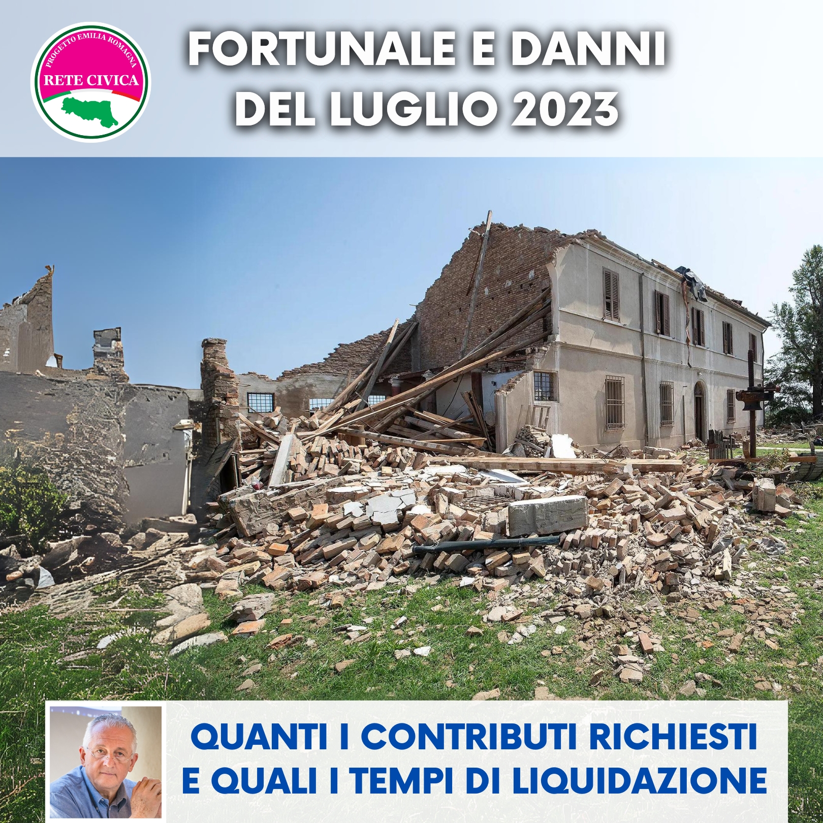 Scopri di più sull'articolo FORTUNALE DEL LUGLIO 2023: quanti i contributi richiesti e quali i tempi di liquidazione