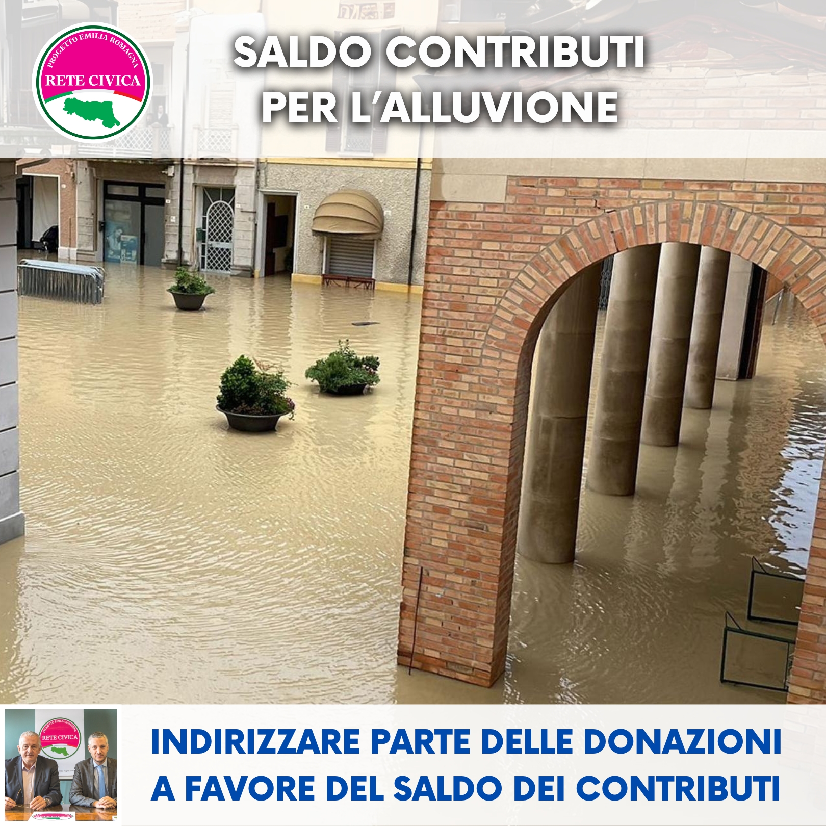 Scopri di più sull'articolo Saldo contributi per l’alluvione: indirizzare parte delle donazioni a favore del saldo dei contributi