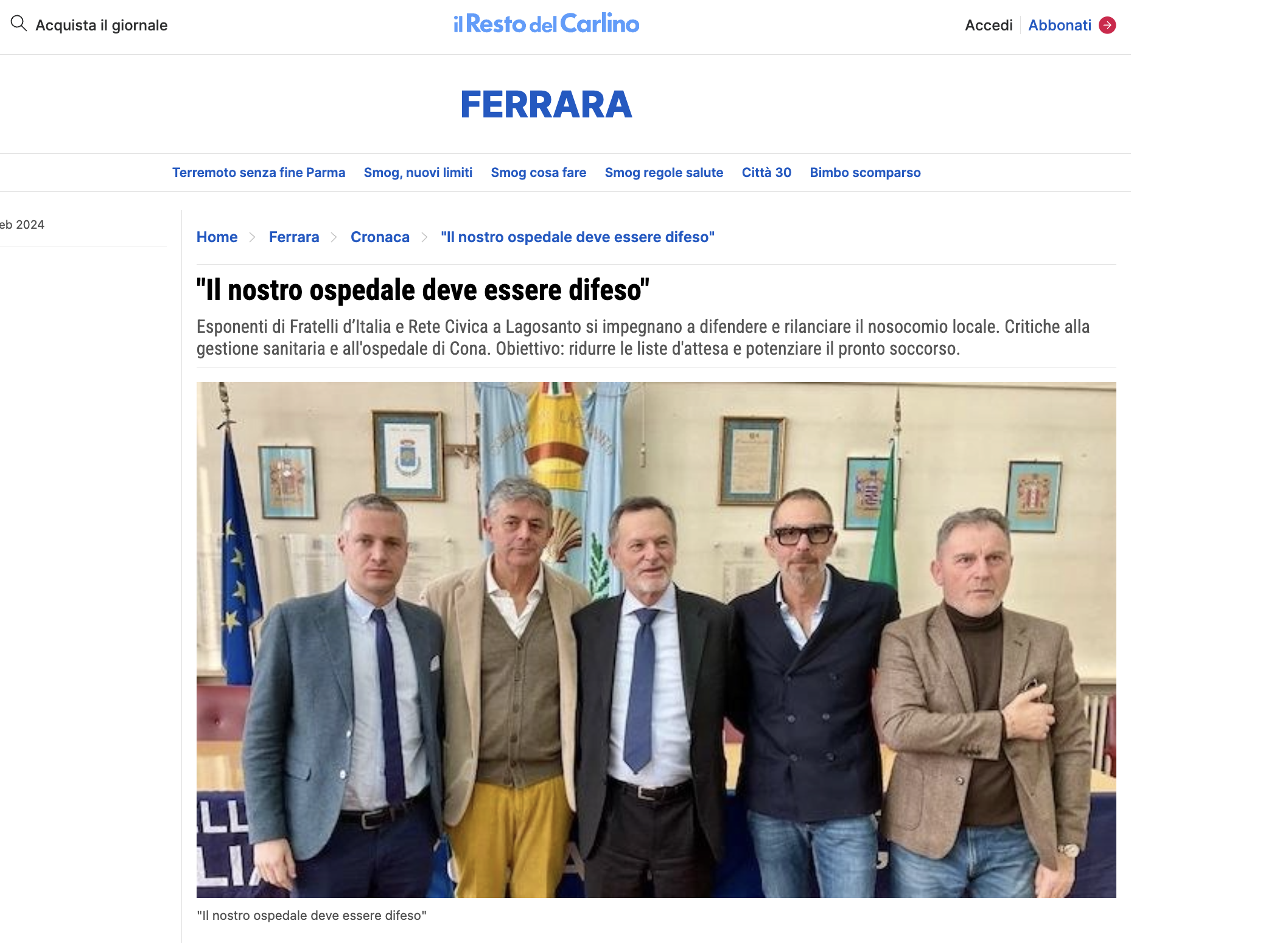 Scopri di più sull'articolo “Il nostro ospedale deve essere difeso”