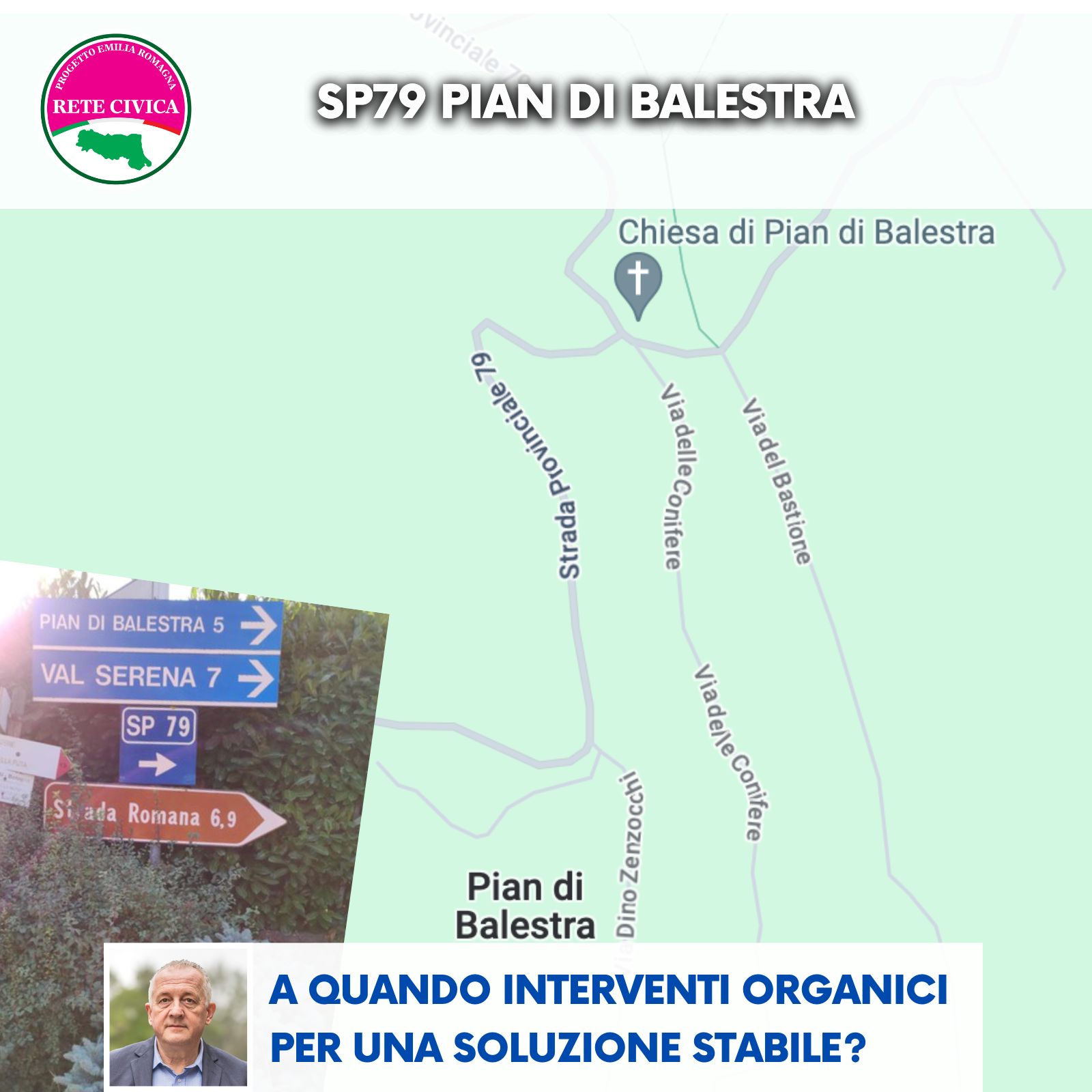 Scopri di più sull'articolo SP79 PIAN DI BALESTRA: A quando interventi organici per una soluzione stabile?