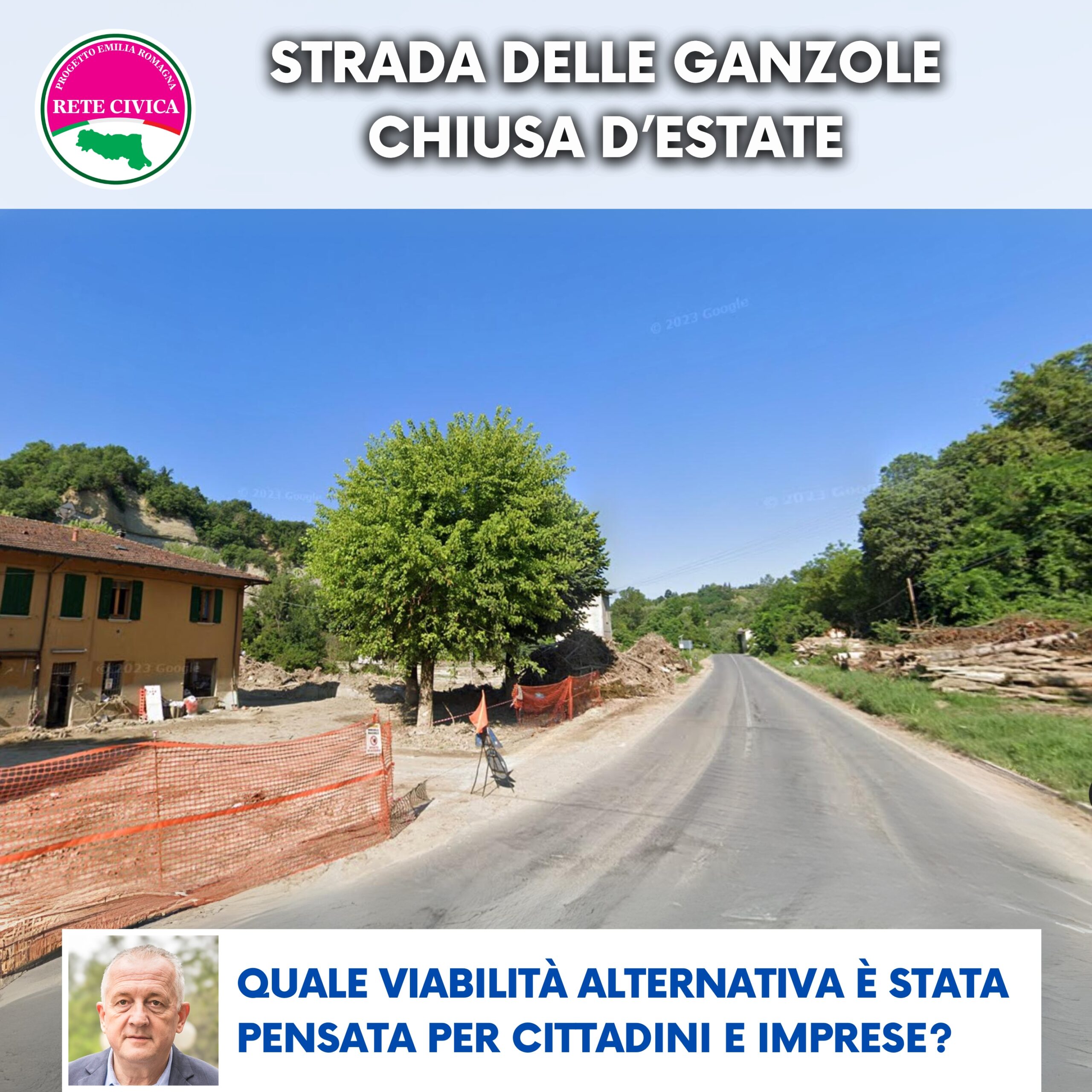 Al momento stai visualizzando STRADA DELLE GANZOLE CHIUSA D’ESTATE: quale viabilità alternativa è stata pensata per cittadini e imprese?