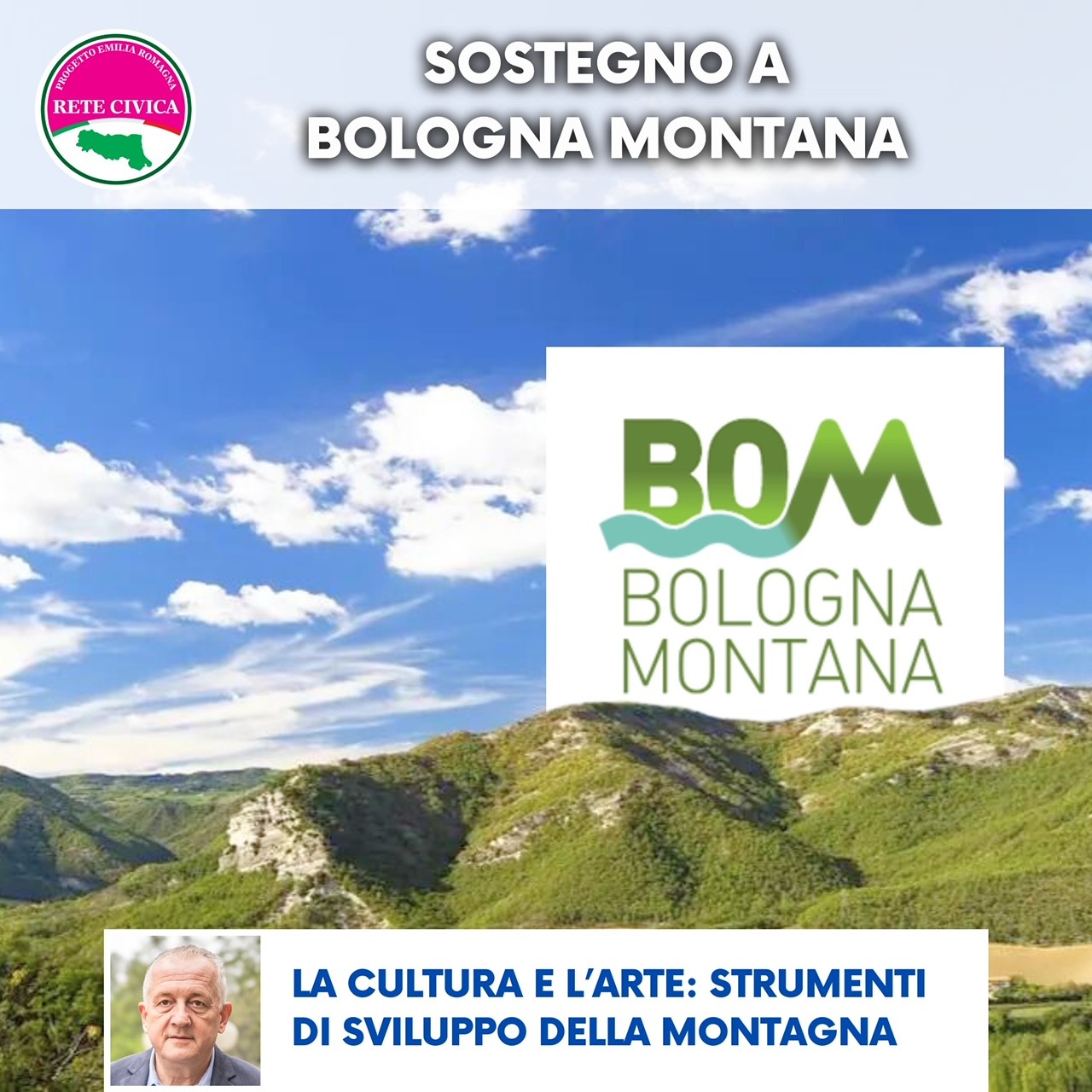 Scopri di più sull'articolo SOSTEGNO A BOLOGNA MONTANA – La cultura e l’arte quale strumento di sviluppo della montagna
