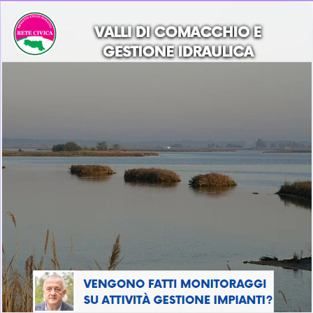 Scopri di più sull'articolo VALLI DI COMACCHIO E GESTIONE IDRAULICA – Vengono fatti monitoraggi sull’attività di gestione degli impianti?