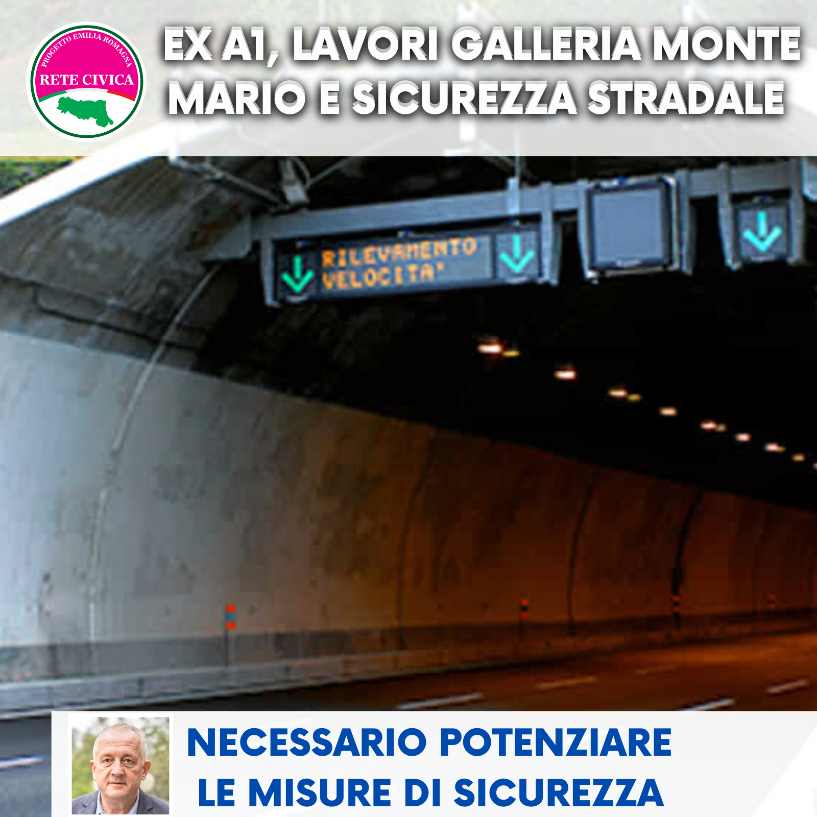 Al momento stai visualizzando EX A1, LAVORI GALLERIA MONTE MARIO E SICUREZZA STRADALE – Necessario potenziare le misure di sicurezza