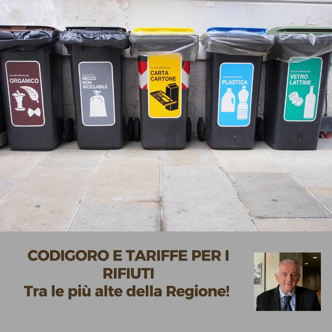 Al momento stai visualizzando CODIGORO E TARIFFE PER I RIFIUTI  – Tra le più alte della Regione!